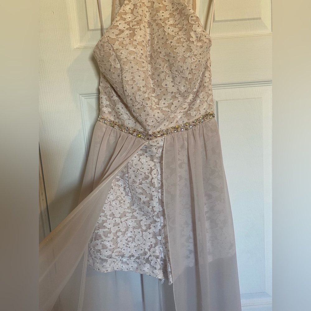 CREAM ROMPER DRESS - Picture 5 of 11